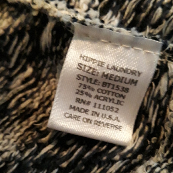 Hippie Laundry Boho Print Cardigan Size Medium - Picture 6 of 6